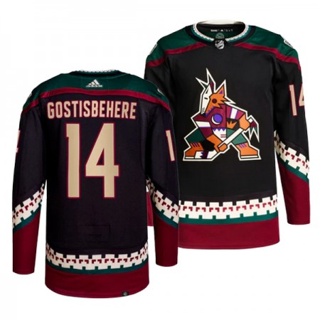 Miehille NHL Arizona Coyotes Pelipaita Shayne Gostisbehere 14 Adidas Musta Authentic